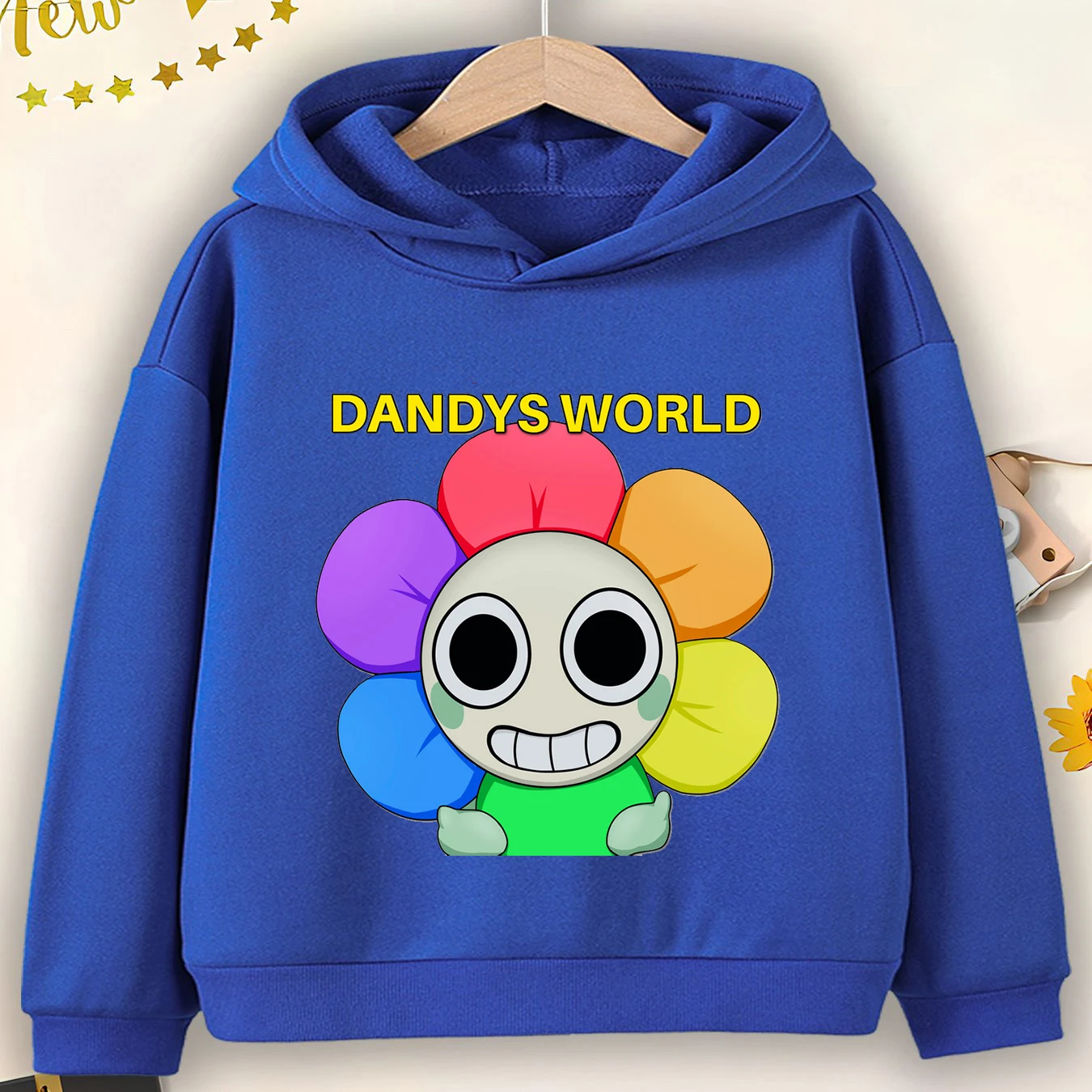 Hot Sales Dandy's World Clothes Kids Game Dandys World Hoodie Boys Long Sleeve Sweatshirt Girls Casual Cartoon Dandy Hooded Tops