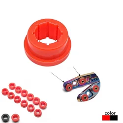 Bujes de poliuretano de repuesto para coche, 12 piezas, rojo/Negro, compatible con Skunk2 EK EG, brazos de Control inferiores traseros, Kits de Camber, modificación de coche