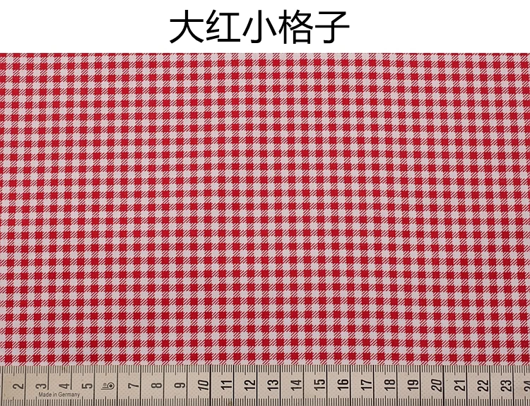 160 x 50 cm roter Baumwoll-Twill-bedruckter Stoff, handgefertigte DIY-Kleidung, Heim- und Bettwäsche, Kinderkleidung, Nähtuch – Detail 5
