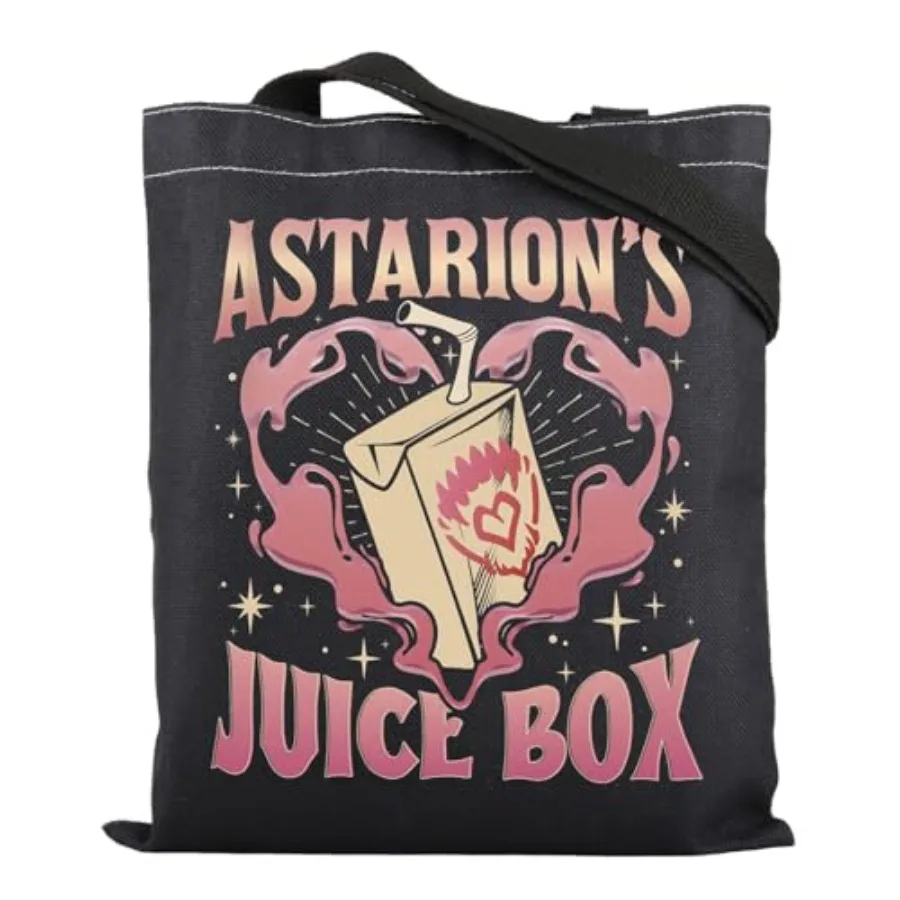 Astarion Game Tote Bag Astarion BG3 Reusable Grocery Shopping Bag Astarion's Juice Box BG3 Handbag Juice Box BL Tote,Medium