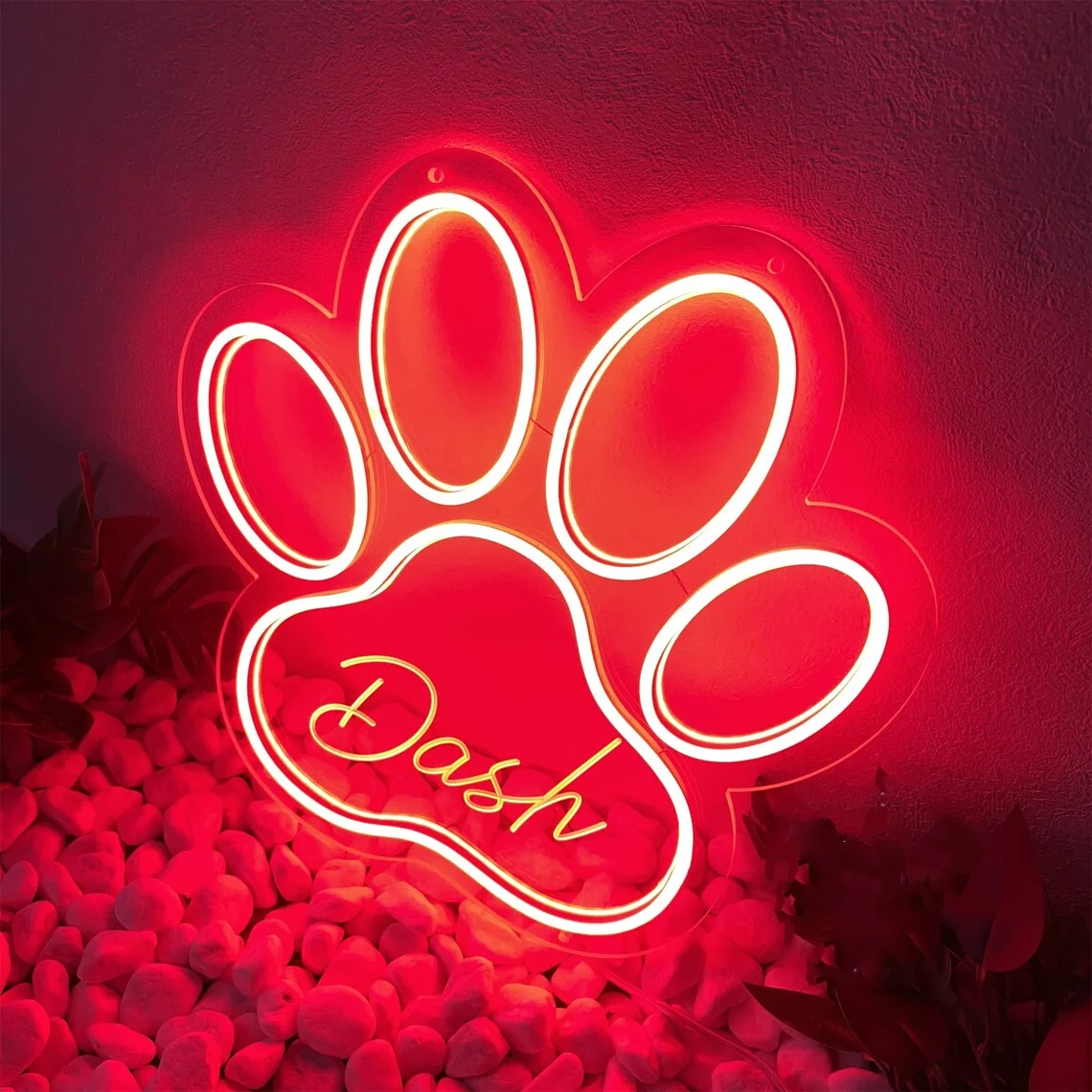 

Custom Pet Name Neon Sign, Custom Pet Memorial Sign,Pet Shop Neon Sign,Personalized Pet Name Sign,Pet Lover Gift,Dog Cat Sign