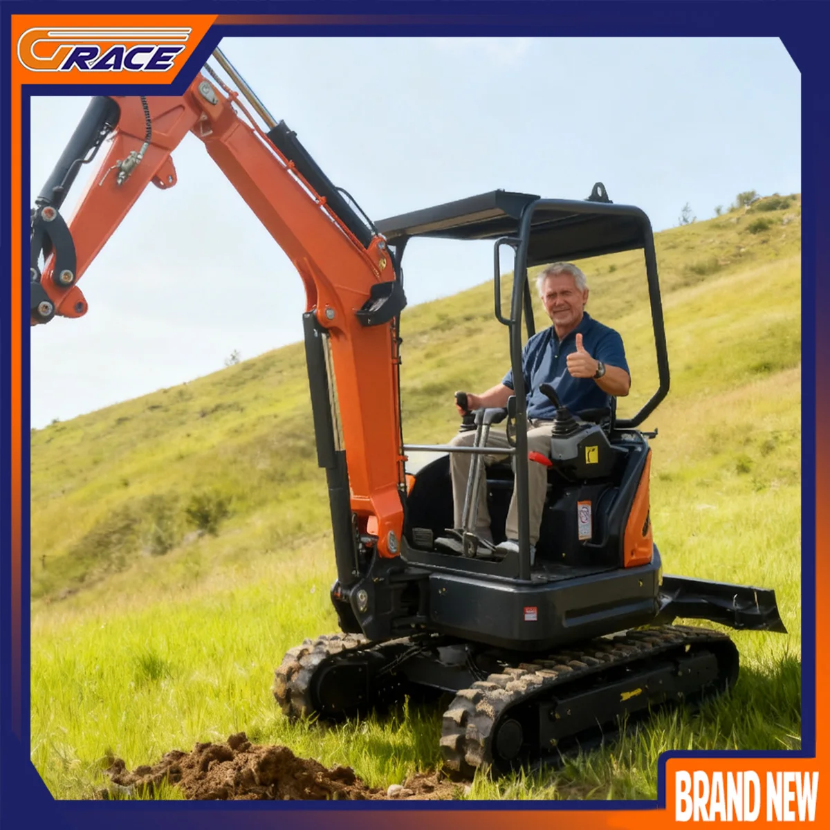 

Customized small excavator hydraulic track type 1.5 Ton Digger small machinery at a discounted price for sale