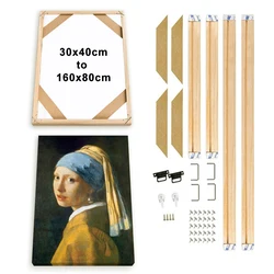 DIY Holz Leinwand Rahmen Kit Keilrahmen Zubehör für Öl Malerei Bild Wand Kunst Druckt Poster Diamant Galerie Wohnkultur 40x60 50x70 60x80 60x90 70x100cm