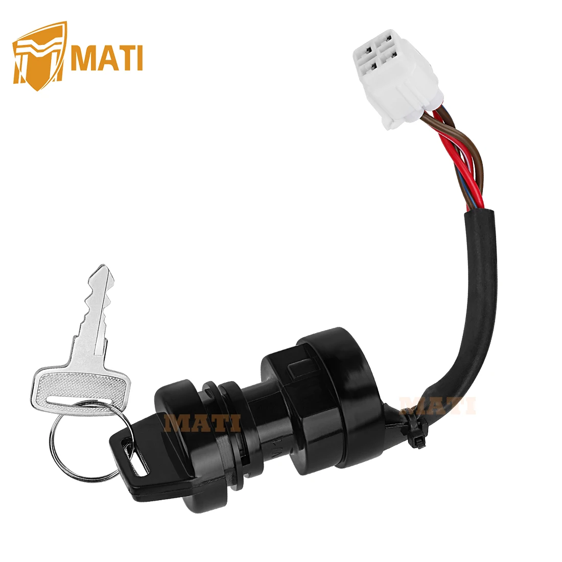 Ignition Key Switch for Yamaha YFZ450 2004-2013 Kodiak 400/450 Wolverine 450 Grizzly 450 2003-2014 5ND-82510-00-00 5ND-82510-01