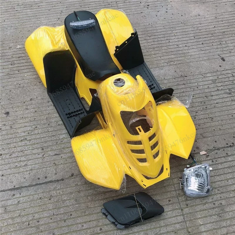 Four-wheeled small dinosaur beach car shell, plastic modified full shell covered with plastic seat cushion