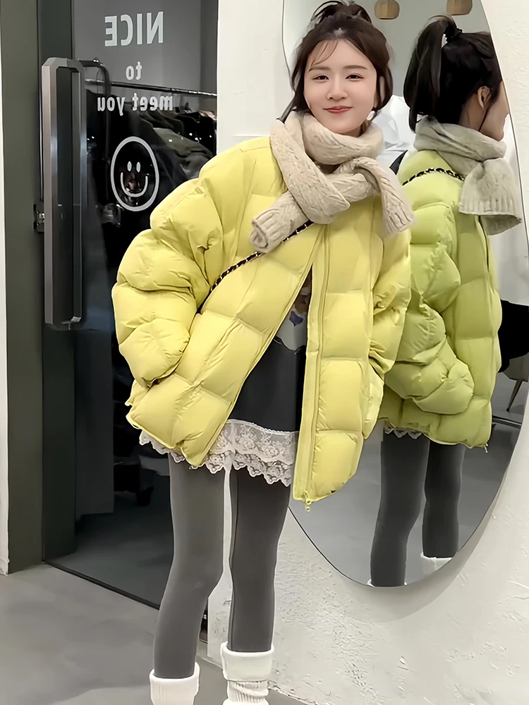 

Женские парки Y2K, готическая куртка в стиле Харадзюку, американская винтажная зимняя утепленная хлопковая куртка с круглым воротником, короткая верхняя одежда с длинными рукавами C181