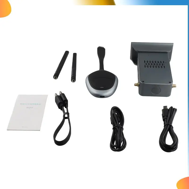 

B48A 1Set Wireless -Compatible Transmitter And Receiver 4K VGA Converter Adapter Support 2.4/5Ghz Network Extender