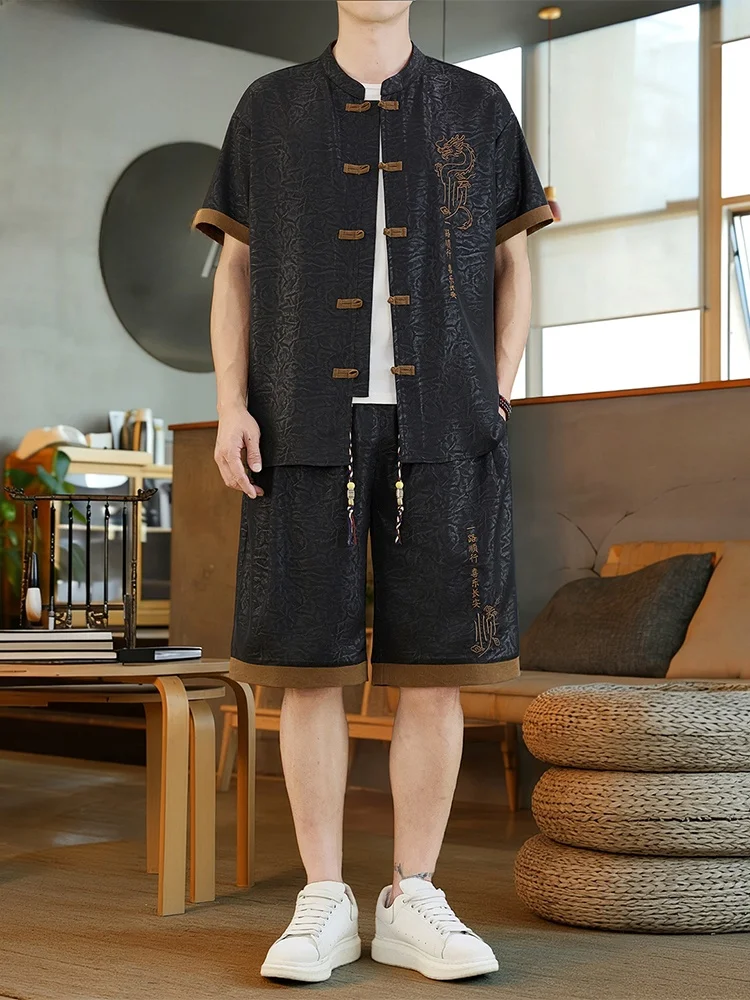 ensemble-decontracte-tucano-style-tang-chinois-a-manches-courtes-et-col-montant-boutonne-pour-homme-–-ensemble-deux-pieces-tendance-pour-l'ete