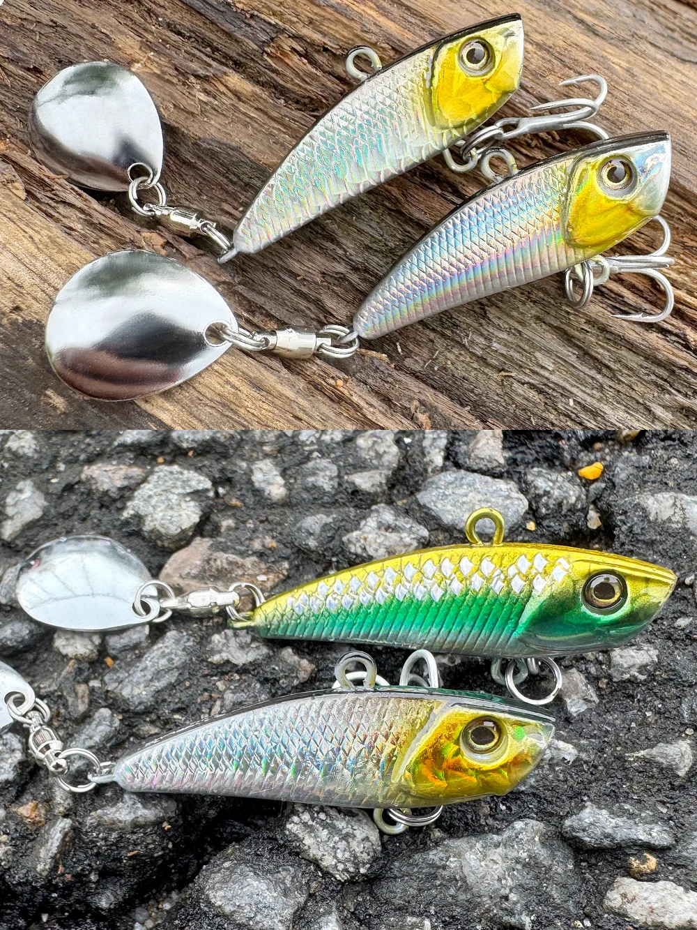 GOBAIT Metall-VIB-Köder 8g 11g 21g Spinnerbait Harter Köder 3D-Augen Weitwurf-Jig für Barsch- und Forellenangeln 1-7 Stück Pesca-Angelausrüstung – Detail 7