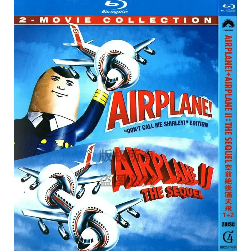 BD Blu-ray American Comedy Science Fiction Movie Unprecedented Flying 1 + 2 High Definition 2 Disc