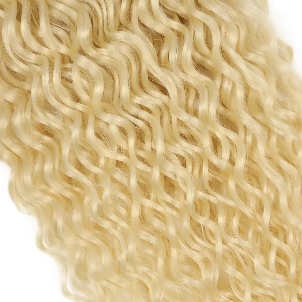 شعر صناعي مموج بالمياه لتضفير 100 جرام بدون لحمة موجة عميقة لتضفير شعر صغير صناعي لضفائر بوهو