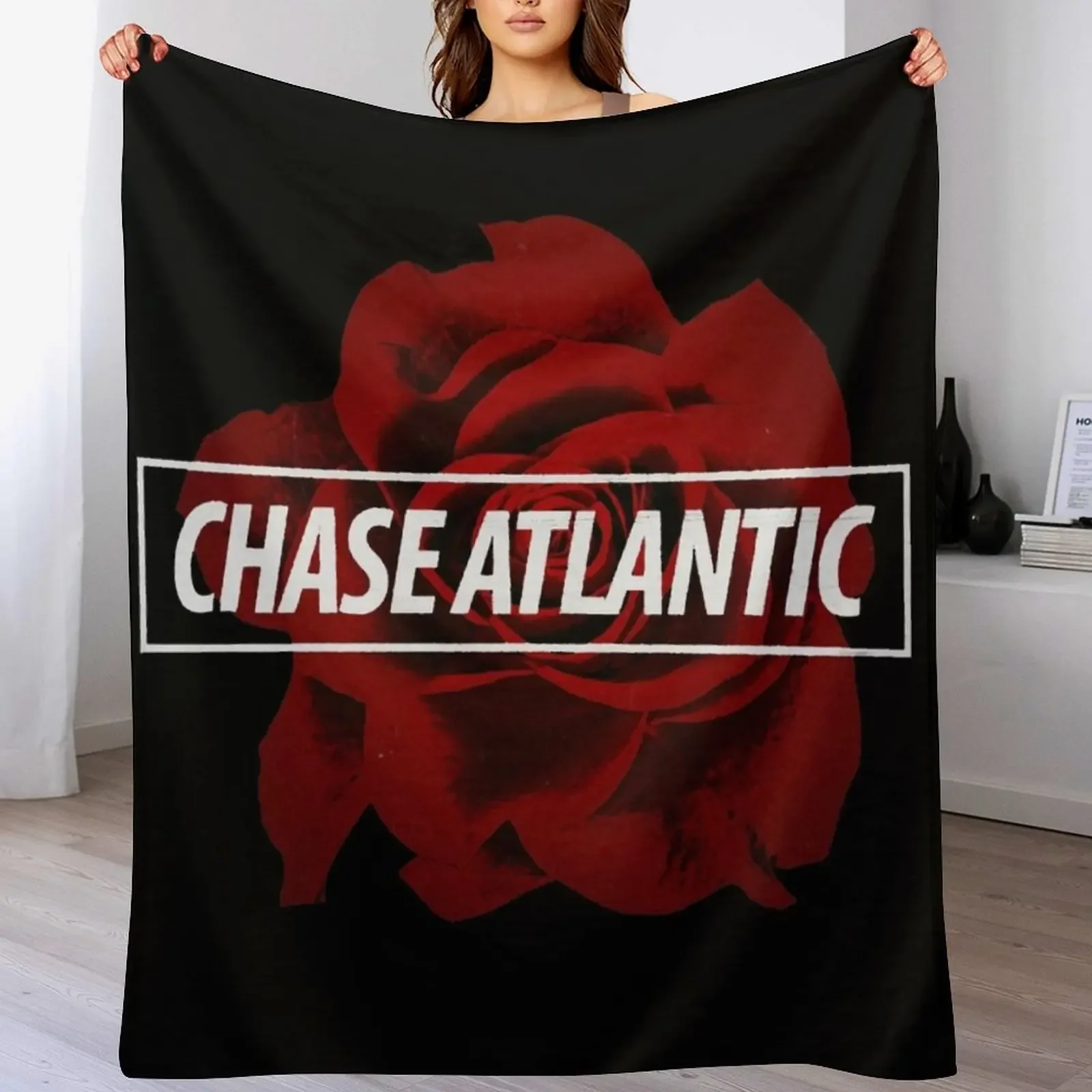 

Chase Atlantic Rose Logo Throw Blanket Sofas Baby Bed covers Beautifuls Blankets