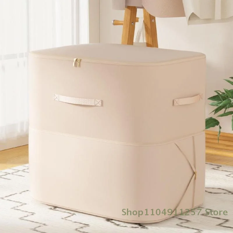 1 Pc Heavy-Duty Self-Compressing Storage Bag - Portable Organizer For Clothes , Blankets & Quilts, Ideal For Closet Organization