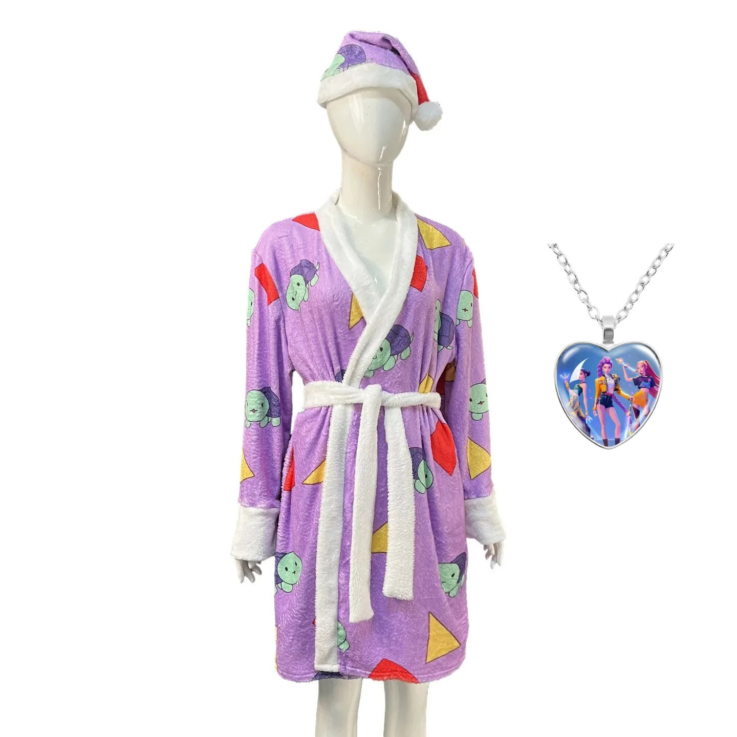 أزياء KPop Demon Hunters Zoey التأثيرية بيجامة أرجوانية للنساء ملابس حفلات الهالوين هدية عيد الميلاد #1