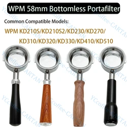 Welhome Coffee Portafilter/WPM Coffee Handle Sutiable For KD210S/KD210S2/KD230/KD270/KD310/  KD320/KD330/KD410/KD510Coffee Maker