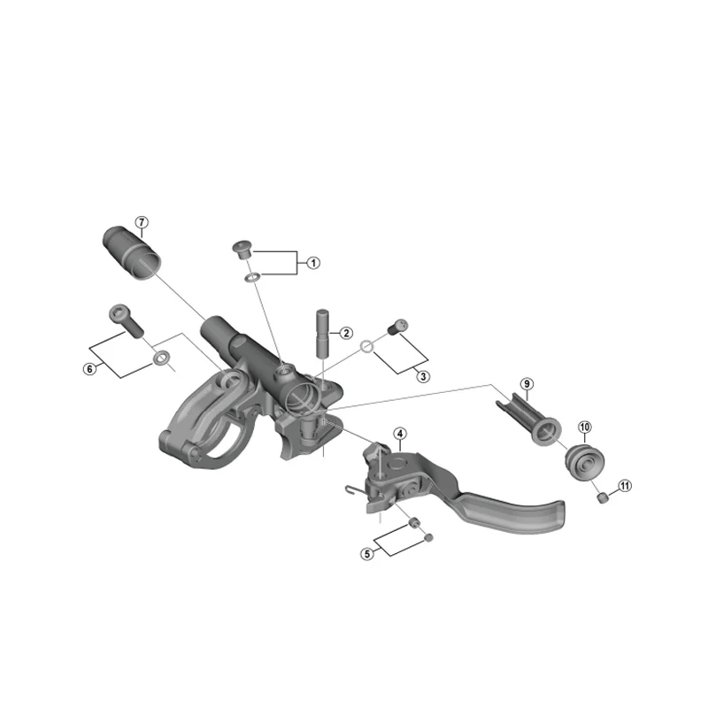 SLX M7100 XT M8100 Hydraulic brake handle repair accessories diaphragm track piston spring oil seal screw cylinder parts