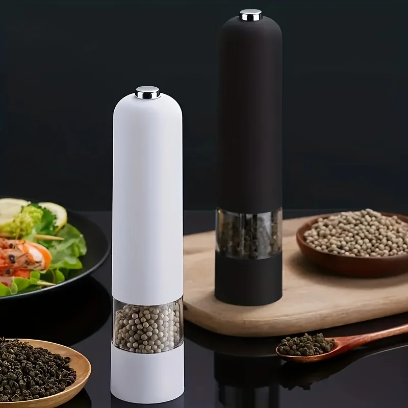 Salt and Pepper Set - Automatic Spice Mill with Adjustable Coarseness - for Cooking & BBQs!