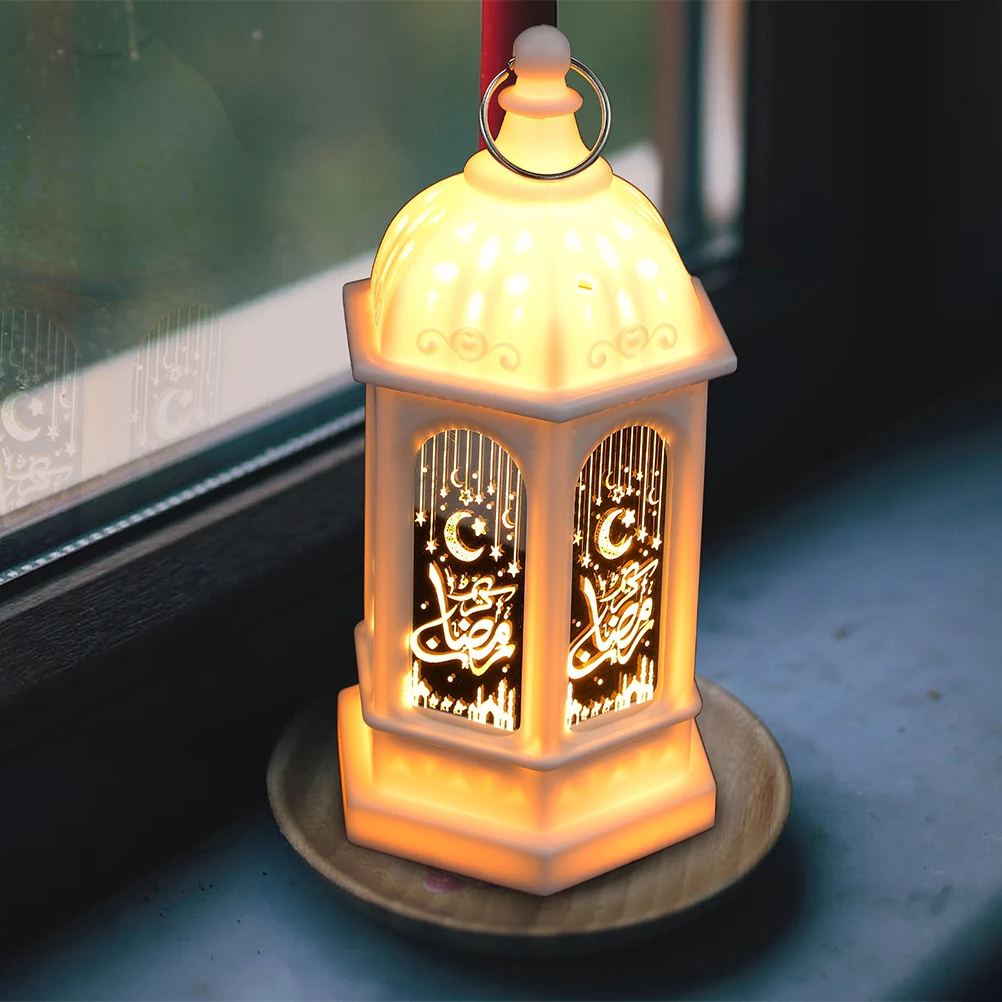 

Retro Mini Lights LED Lantern for Bedroom Living Room Flameless Candles Metal Eid Ramadan MubarakDecoration