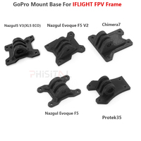 3D Printed TPU GoPro mount base for iflight nazgul evoque F5/nazgul5/titan XL5/Chimera/Protek35 frame Camera Fixed Seat Bracket