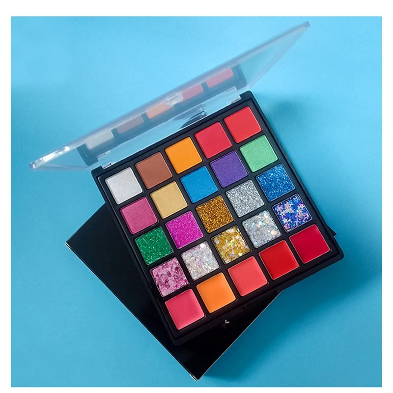 25 Colors Shimmer Matte Eyeshadow Beauty Colorful Eyeshadow Makeup Cosmetic Women (1 Box)