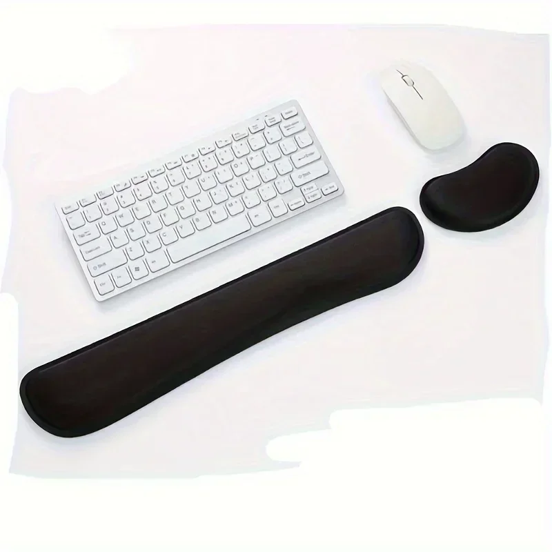 Widen Memory Foam Nonslip Mouse Pad Wrist Support Keyboard Wrist Rest Support for Office, Computer, Laptop & Mac & Comfortable