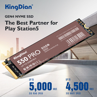 KINGDIAN 1TB M.2 2280 PCIe Gen4 x4 NVMe Internal Solid State Drive-Speeds up to 4945MB/s,Compatible with Laptop,Desktop and Ps5