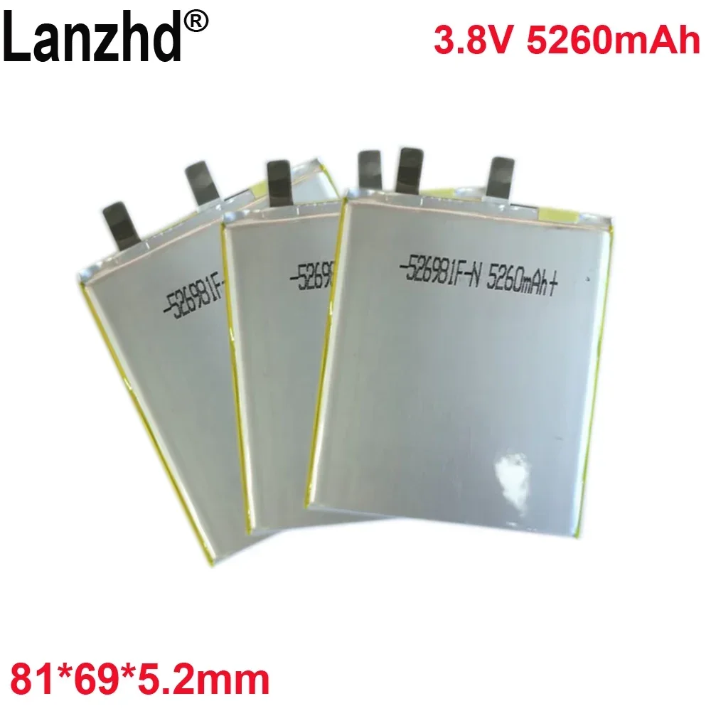 4.4V polymer lithium battery 5260mAh  For Mobile phone built-in battery fast charging source laptop 81*69*5.2mm 526981