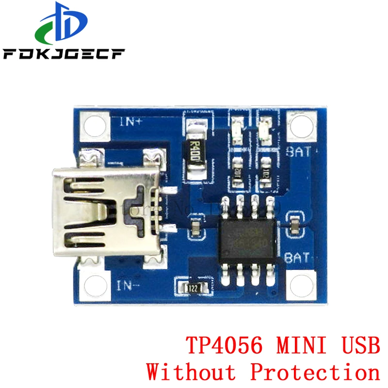 Mini Micro Type-c USB 5V 1A 18650 TP4056 Lithium Battery Charger Module Charging Board With Protection Dual Functions 1A Li-ion