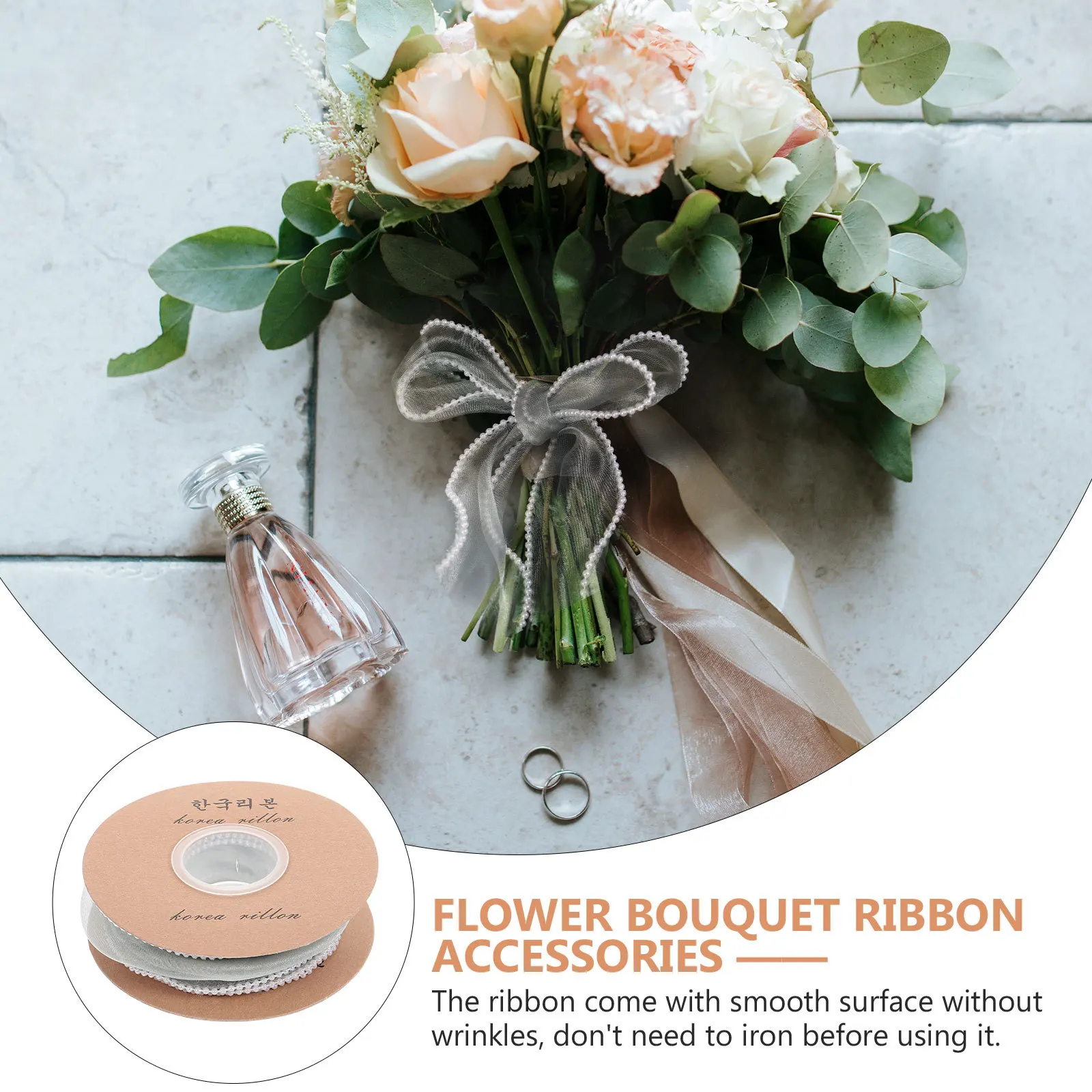 Wstążka ozdobna z kokardą motylkową, szerokość 5 jardów, do dekoracji ślubnych, wieńców, rękodzieła festiwalowego, uroczy dodatek do pakowania.