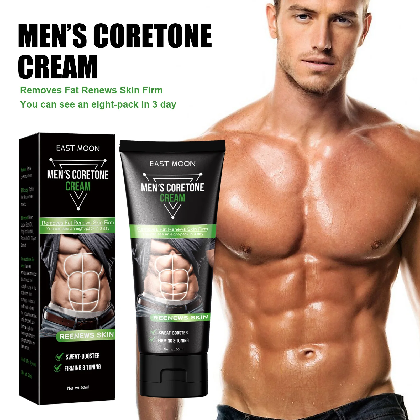 Men Slimming Cream Belly Fat Burner Cellulite Remover Weight Loss Burning Fat Increase Muscle Tightening Abdominal Muscle Cream