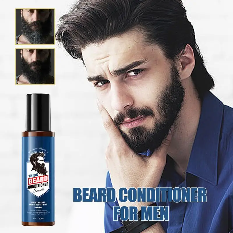 بلسم اللحية للرجال 120 مللي رذاذ تنعيم الشارب للرجال مرطب مغذي للزوج الأب الجد #3