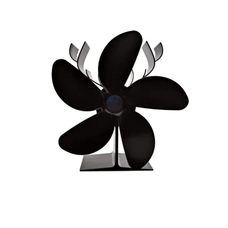 

Ice Fishing Fireplace Fan Metal Construction Fan 5 Blade Fan Air Circulation Efficiency Long Lasting Performance