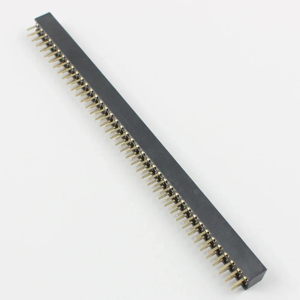 50pcs 2mm 2.0mm Pitch 2x40 80 Pin Female Double Row Straight Pin Header Strip Socket Connector