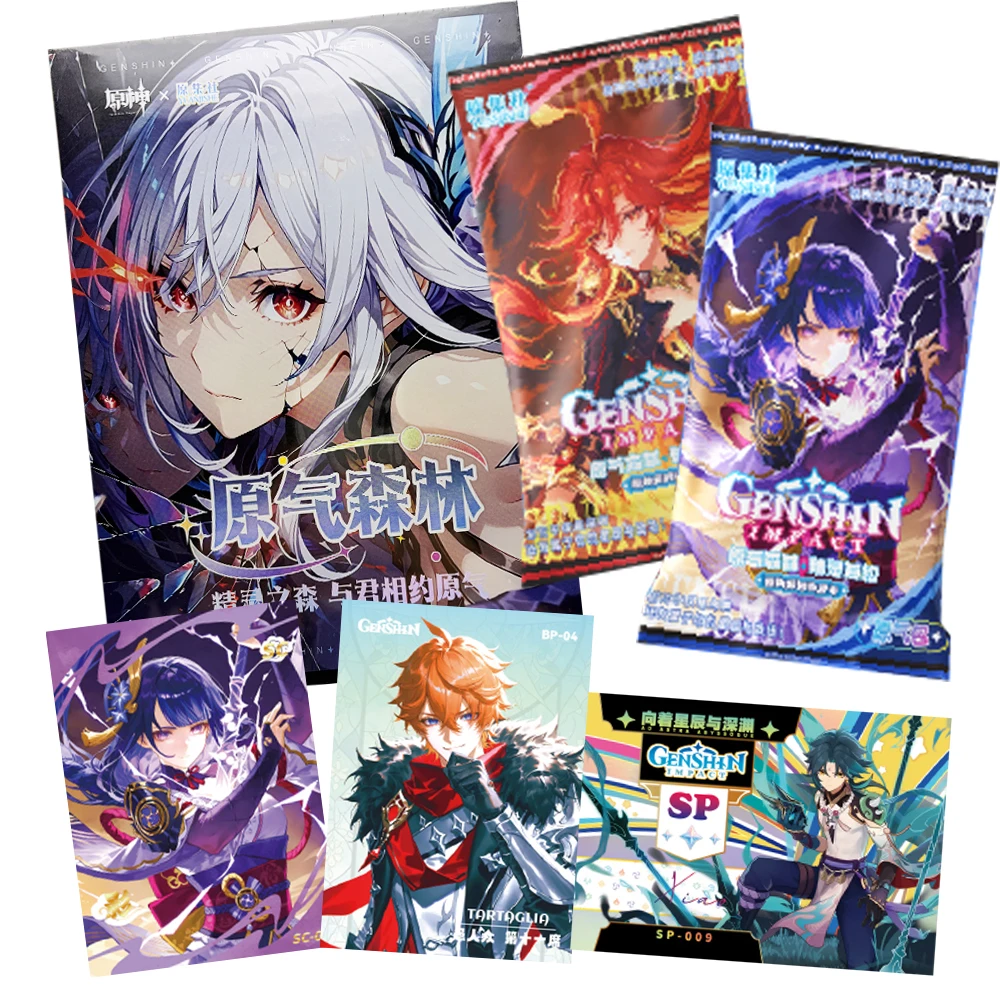 Wholesale Genshin Impact Collection Cards Role Playing Game High Quality Visual Arts Exclusive Character Portrait Cards Gifts
