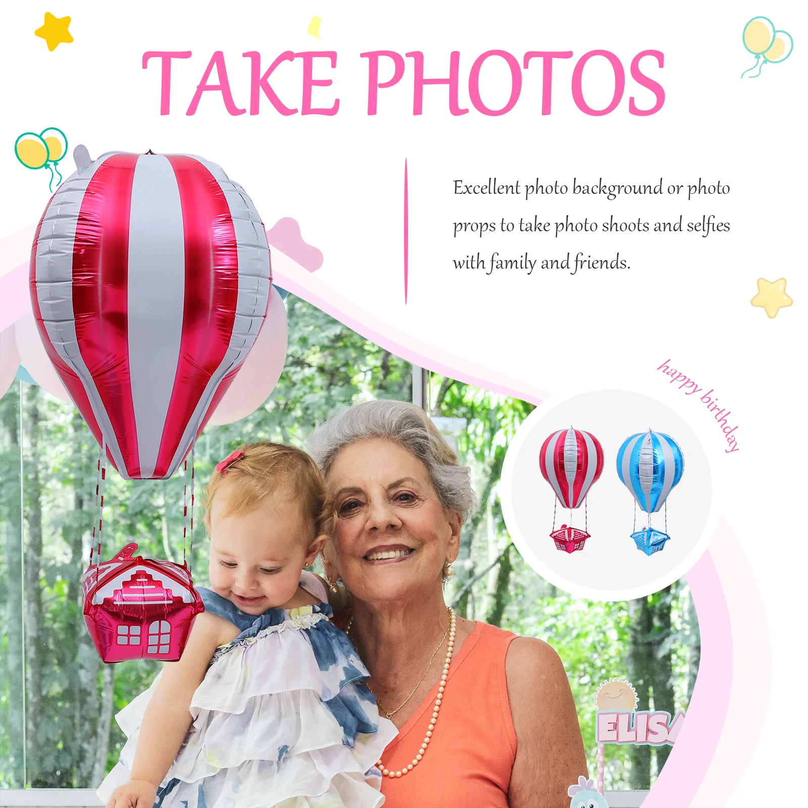 

2 pcs Aluminum Foil Toughness Party Decor Balloons Home Decor Photo Background Festival Celebration Kits Balloons