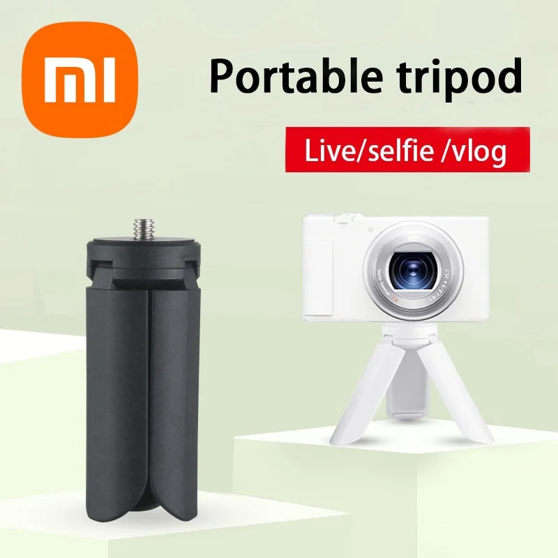 Xiaomi Portable Mini Desktop Tripod Stand Desktop Tripod with 4.1 Inch Screws for Camera Video Vlog Live Ring Light Phone Gimbal