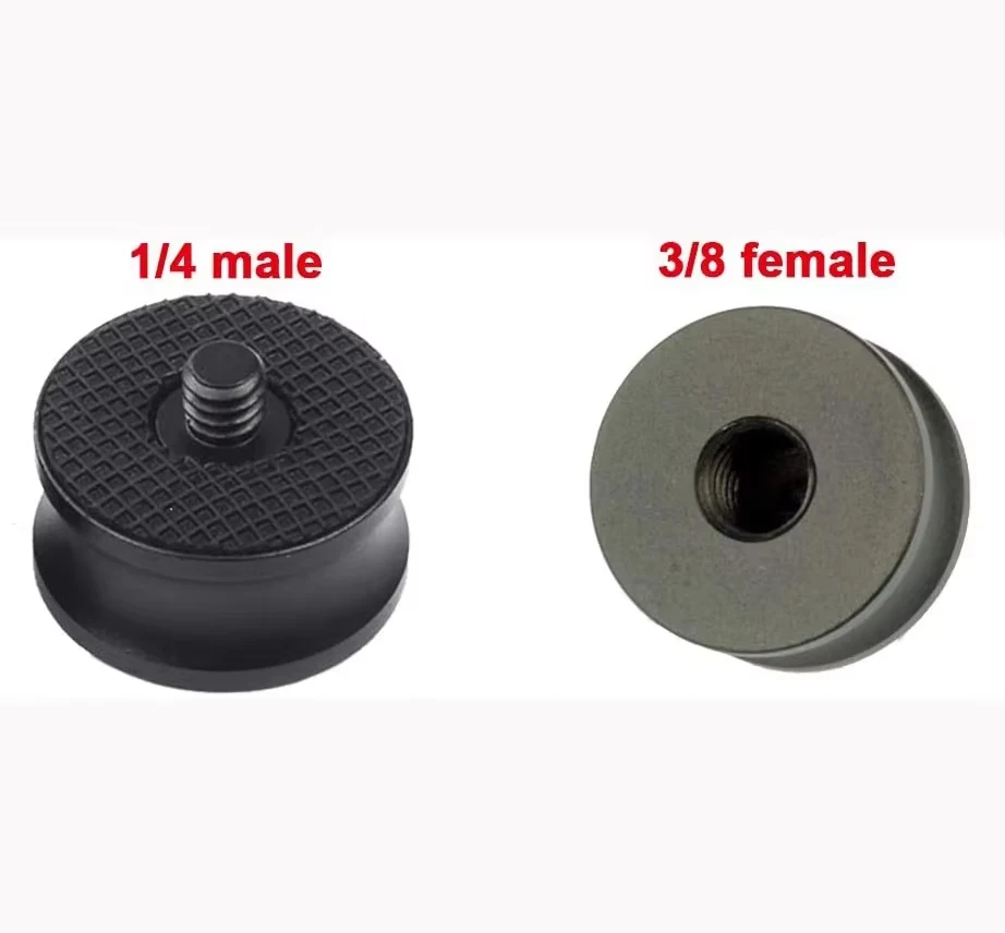 1/4 Male to 3/8 Female Coversion Screw Adapter for Tripod Monopod Ball Head, 1/4-20 to 3/8-16 part for camera and tripod, part
