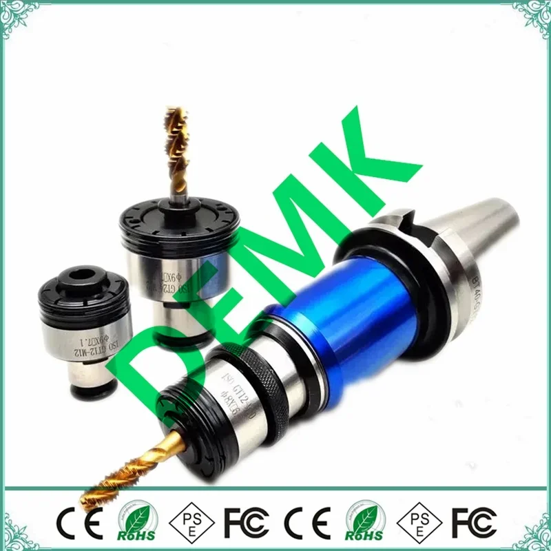 para Gt12 Gt24 M2-m30 Telescópica Proteção contra Sobrecarga da Torneira Chuck Cnc Rosqueamento Ferramenta Titular Torneira Chuck Adaptador Bt30 Bt40 Bt50
