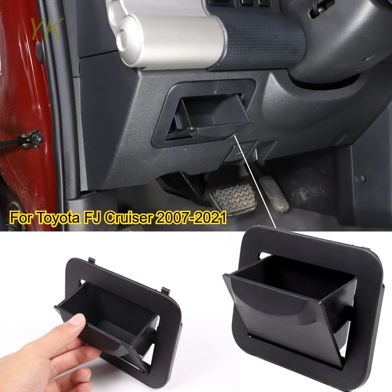 

For Toyota FJ Cruiser 2007-2021 Car Armrest Holder Box Center Console Organizer Armrest Hidden Storage Box car Accessories
