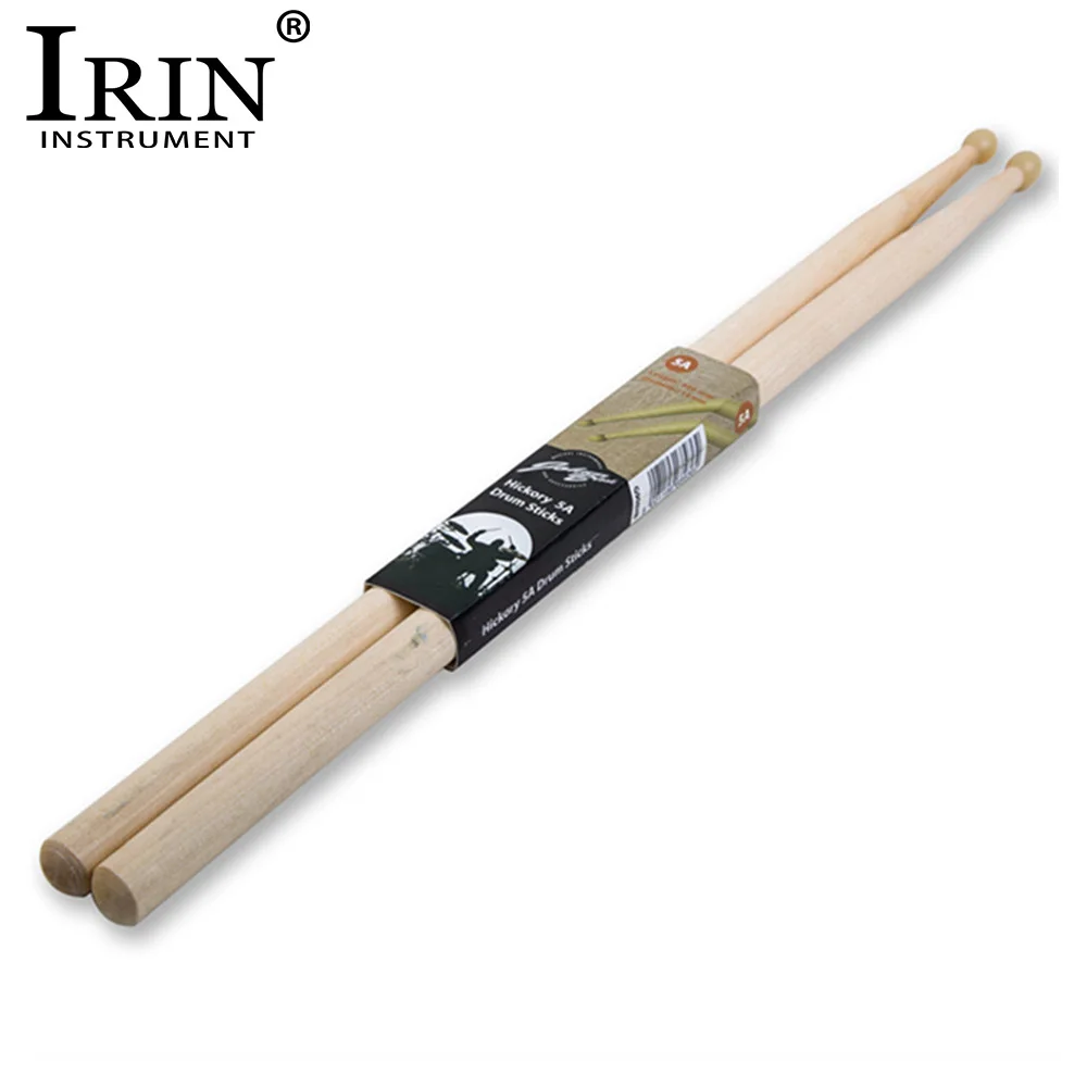 IRIN 1 Pair Maple Wood Drum Sticks 5A 7A Electronic Drum Rack Nylon Tip Drumsticks Musical Sticks Percussion Instruments Parts