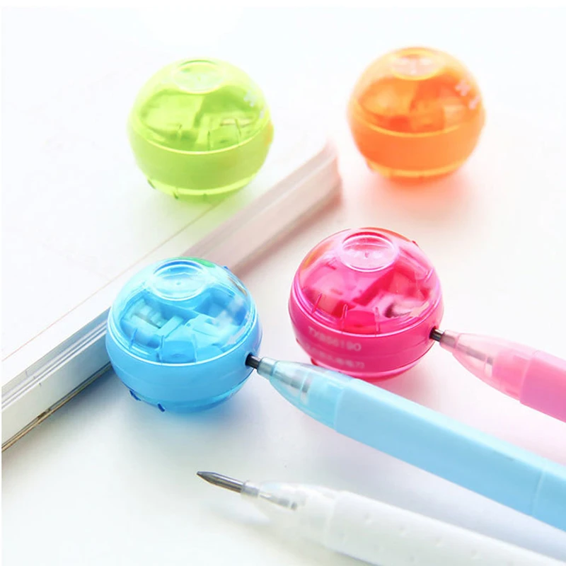 1 Pc Cute Mini 2.0mm Pencil Lead Sharpener Double Hole School Office Supply Stationery Kids Gift