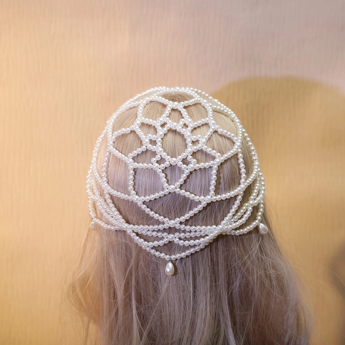 Stijlvolle mesh-voorhoofdketting Damesmode Hoofddeksel Multi-Gelegenheid Dagelijks gebruik Hoofddecoratie Elegant haaraccessoire