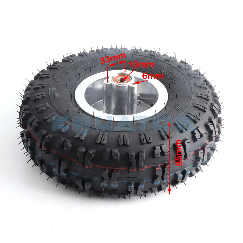 NEW 4.10-4 410-4 4.10x4 410x4 WHEEL TIRE TYRE RIM for Off Road Go Kart Fun Cart