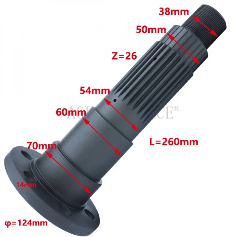 durable：FT800A.41.108 Power output drive shaft for Foton Lovol Farm Tractors Agricultural Machinery parts