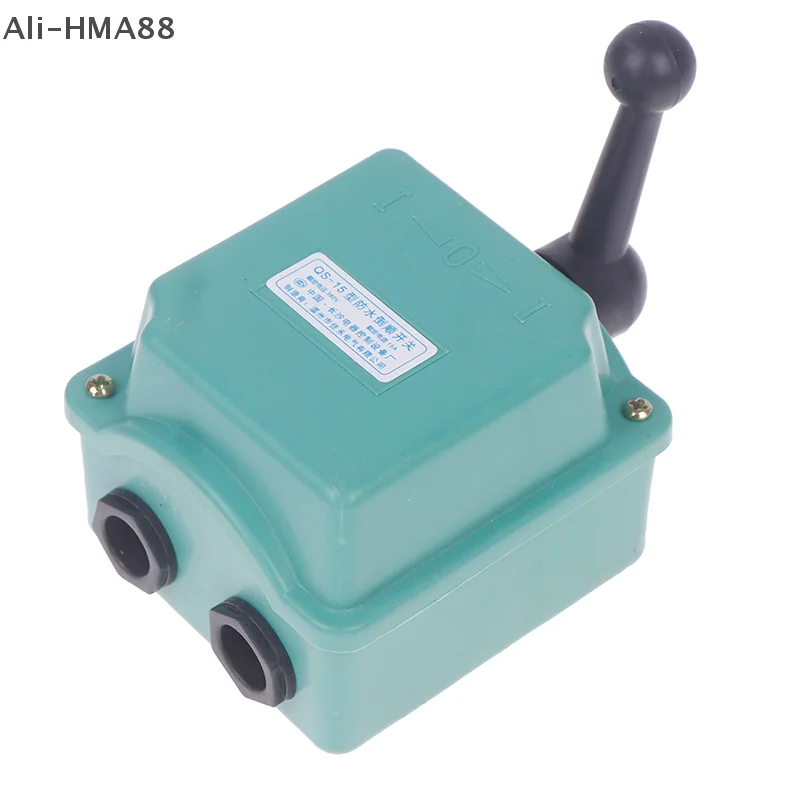 

1 PCS Forward Stop Reverse Motor Waterproof Switch Changeover Switch QS-15A Changeover Switch 380V