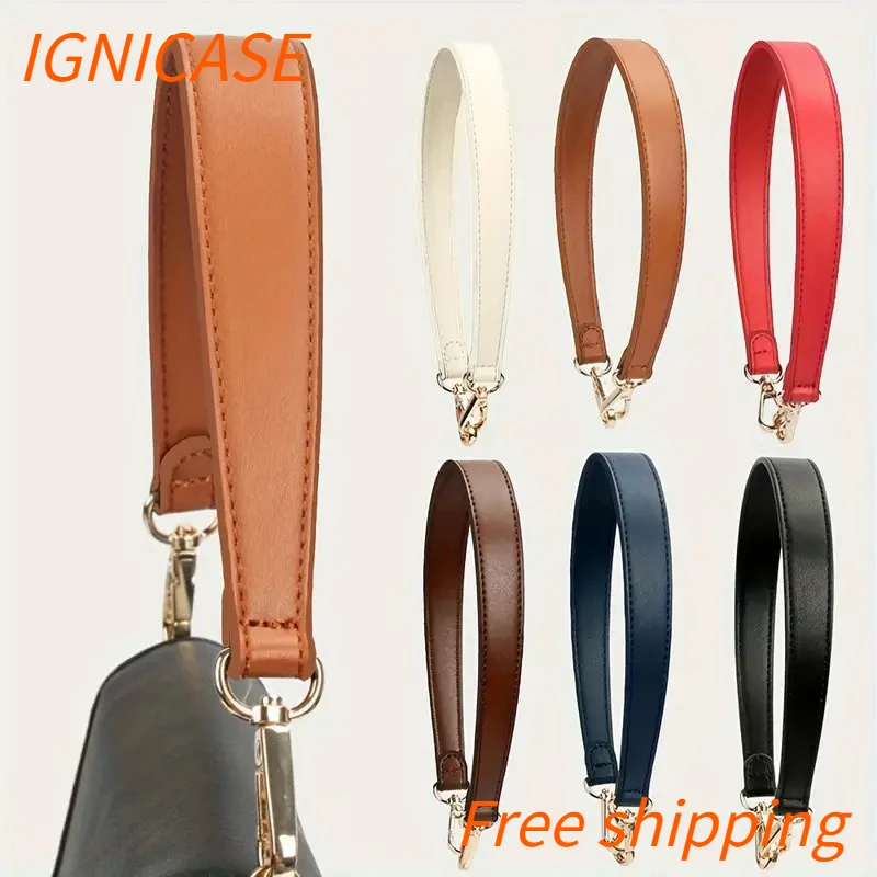 IGNICASE Replaceable Shoulder Strap Hardware Buckle Accessories DIY Oblique Span Bag Handle Removable Short Tote Handbag Belt