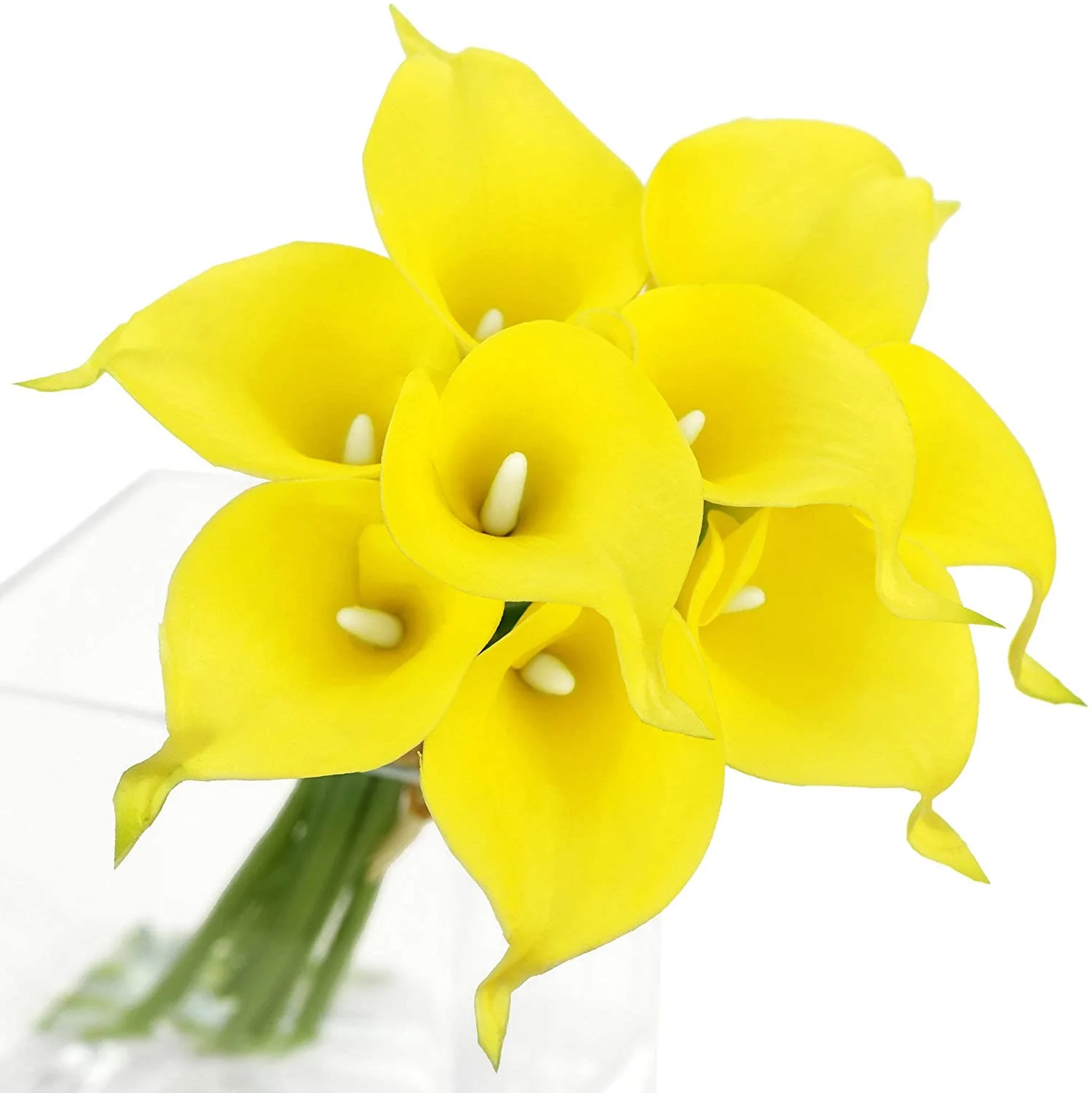 14' Realistische Latex Calla-Lilien-Sträuße Künstliche Frühlingsblumen für Heimdekoration, Hochzeitssträuße und Tischdekoration (10er-Pack) – Detail 7