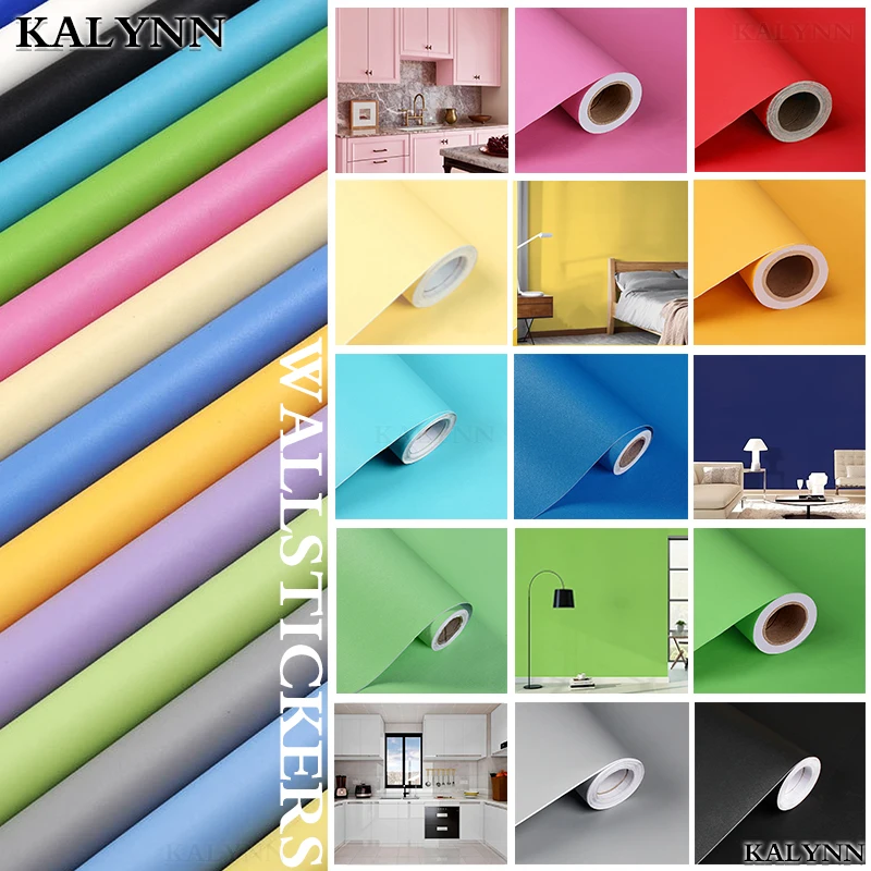 Vinyl Self-Adhesive Wallpaper,Colour Contact Paper Waterpoof Peel and Stick Wall Paper,Kitchen Countertop Cabinet Wall Sticker