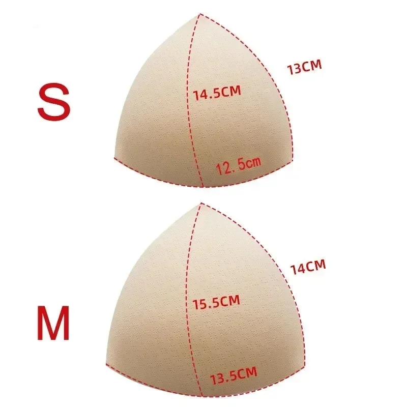 Summer Removeable Breathable Triangle Sponge Push Up Bra Pads Breast Enhancer Bra Padding Cups for Swimsuit Bikini Inserts