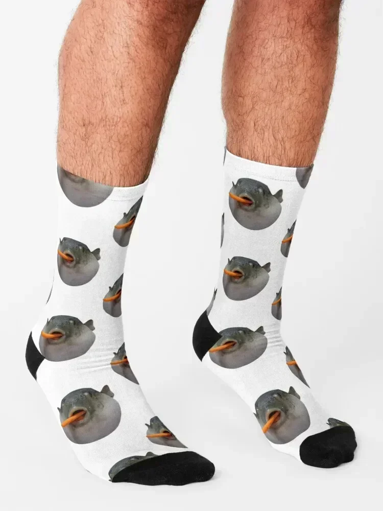 Puffer fish Meme Socks valentine gift ideas fashionable Heating sock luxury Socks Women Men's